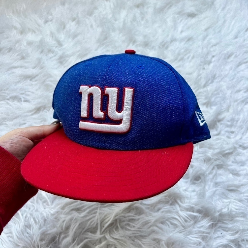 New York NY Giants NFL Football Team Cap Fitted Hat New Era 7 1/2
